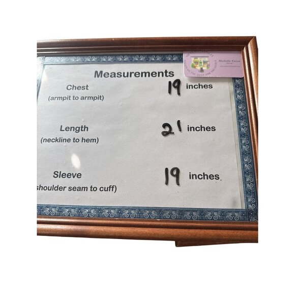 Garnet Hill Size L Blue Floral ButtonFront Merino Wool Cropped Cardigan Sweater - Picture 7 of 7